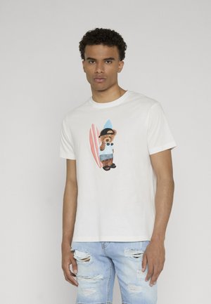 Chill Pill, SURF BEAR / FLOATING BEAR 2 PACK - T-SHIRT - T-shirts print - white black