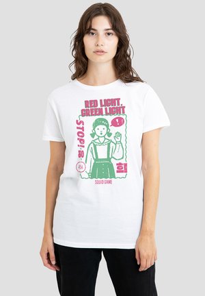 CREW NECK - Print T-shirt - white