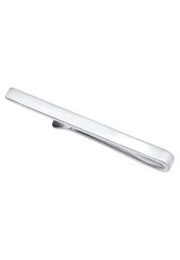 Pince à cravate en teinte argentée avec un design élégant et allongé. Surface lisse, finition polie et bords légèrement arrondis pour un look moderne.