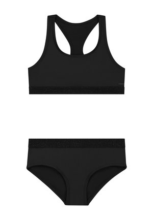 CHARLIE RACERBACK SET - Costum de baie din două piese - black