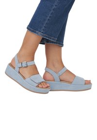 Remonte Wedge sandals - blau