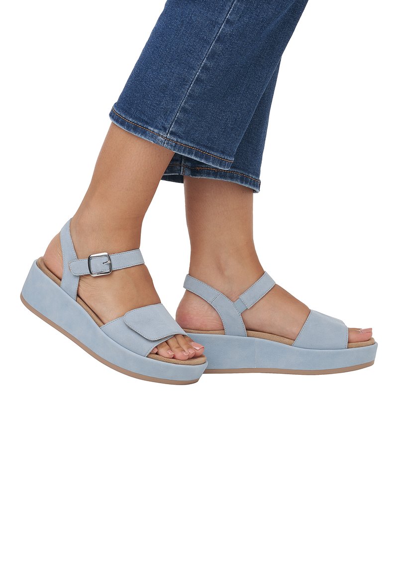Remonte Wedge sandals - blau