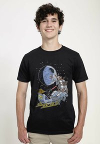 Star Wars STAR WARS: CLASSIC VADER SLEIGH UNISEX - Triko s potiskem - black