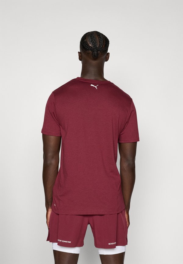 TECH TRIBLEND TEE - Basic T-shirt - ruby shimmer2