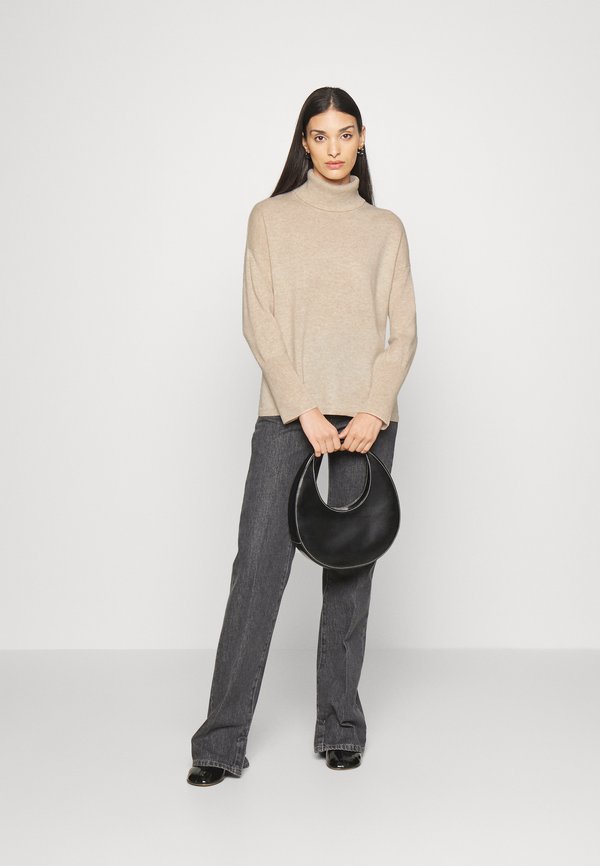 TURTLENECK LOOSE FIT TUNIC - Jumper - oatmeal2