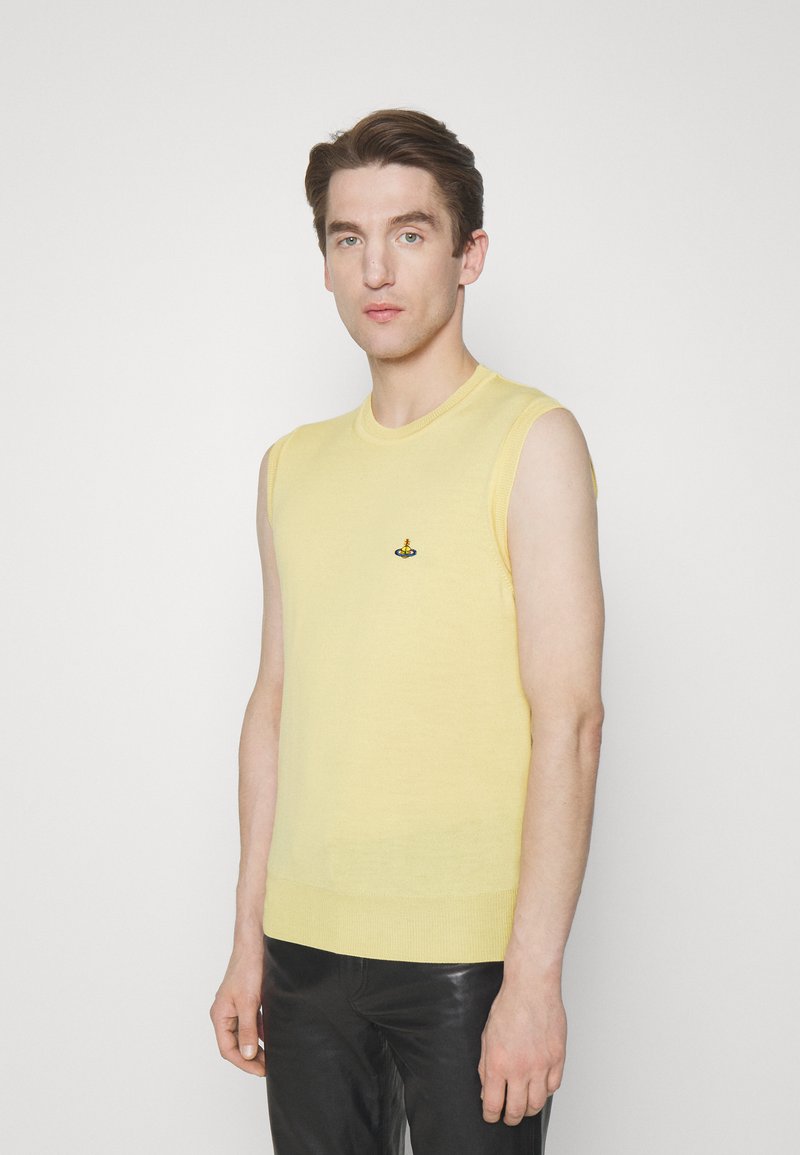Vivienne Westwood VEST UNISEX Jersey de punto pale yellow/amarillo