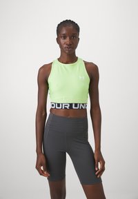 Under Armour HEATGEAR TANK - Felső - morph green/white