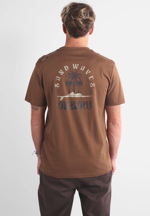 T-shirt imprimé - spice brown