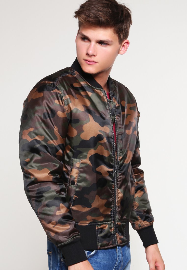 Bomberjacke Jacke Herren Ã¼bergang Urban Classics Camouflage