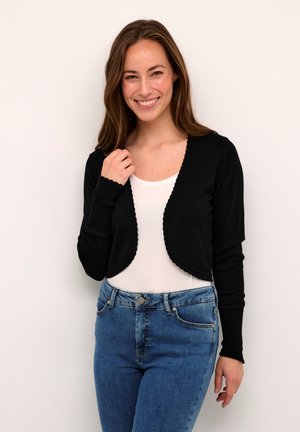 CUANNEMARIE SCALLOP BOLERO - Kardigán - black