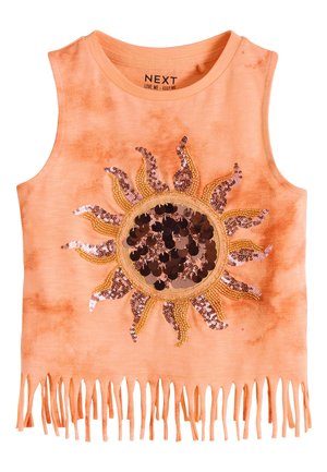 Next REGULAR FIT - FRINGE SEQUIN VEST  . - Top - orange sun