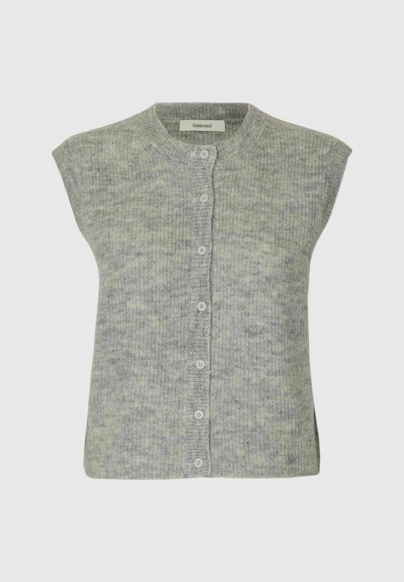 Slflulu Sl Button O-Neck Vest Noos, Cashmere Blue, XL
