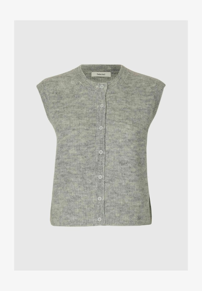 Slflulu Sl Button O-Neck Vest Noos, Cashmere Blue, XL Slflulu Sl Button O-Neck Vest Noos, Cashmere Blue, XL