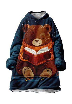 Mr. GUGU & Miss GO, AUTUMN READER HUGGIE - Kapuzenpullover - blue