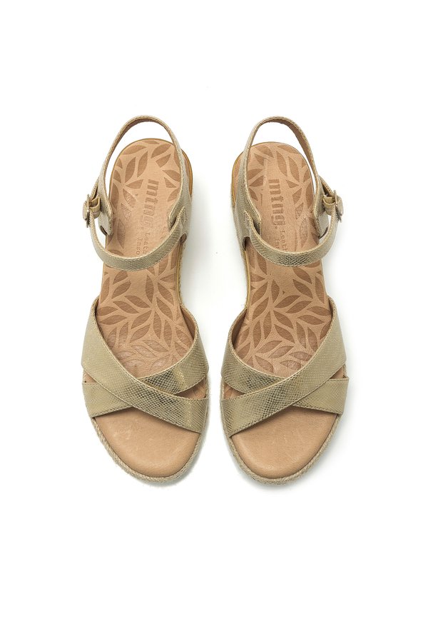 ELIF - Espadrilles - raya champagne2
