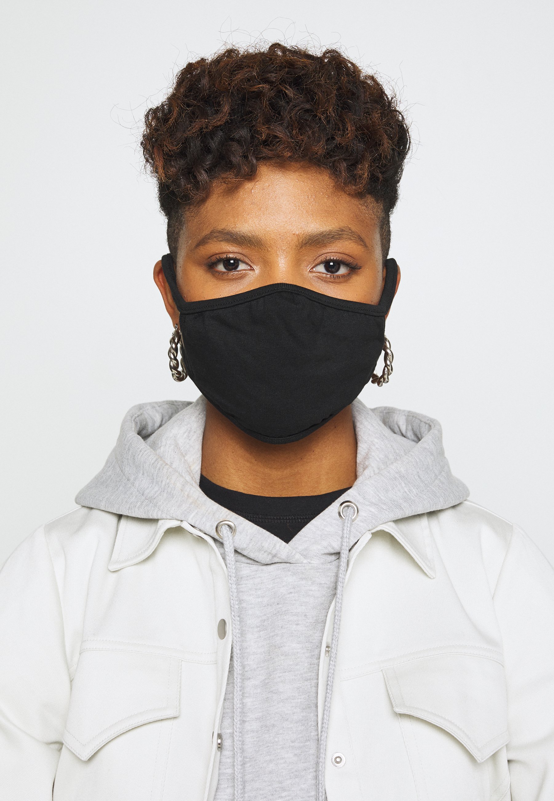 Urban Classics FACE MASK 10 PACK - Stoffen mondkapje - black/zwart - Zalando .nl