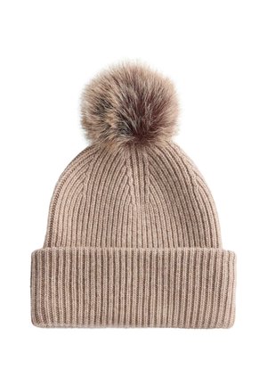 WITH POMPOM - Mössa - beige