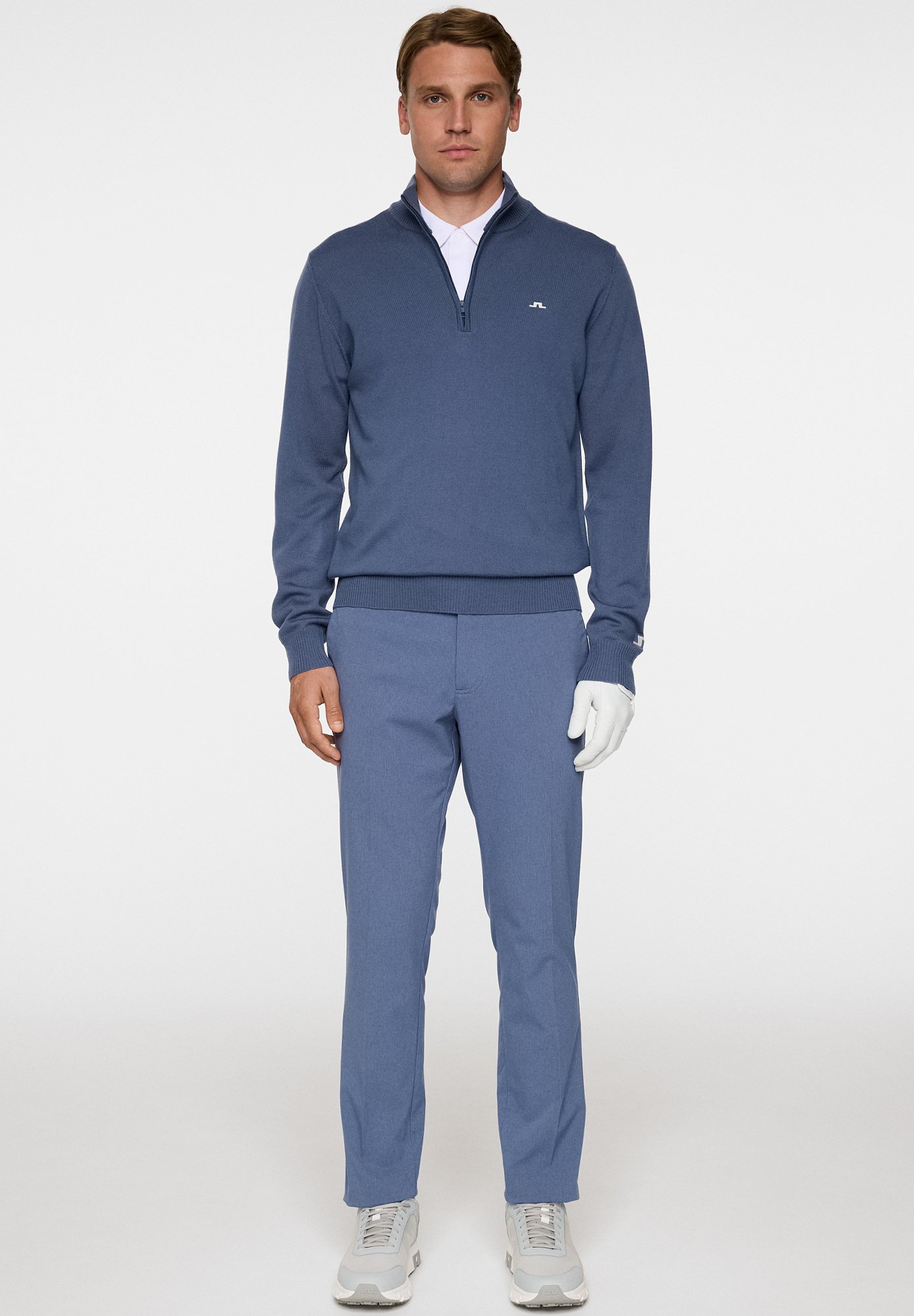 Ｊ.LINDEBERG Leander Quarter Zip Mid Layer / JL Navy – J.Lindeberg EU