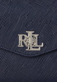 Lauren Ralph Lauren CROSSHATCH LEATHER SMALL FARRAH SATCHEL - Sac à main - navy