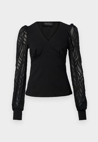 JTP0196 / 802 - BLACK - Pikkade varrukatega topp - black