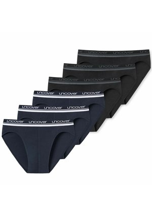 uncover by Schiesser 6ER PACK - Slip - navy schwarz