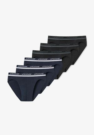 uncover by Schiesser 6ER PACK - Slip - navy schwarz