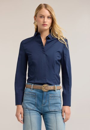 Motivi, CAMICIA CON BOTTONI NASCOSTI - Skjortebluser - blu