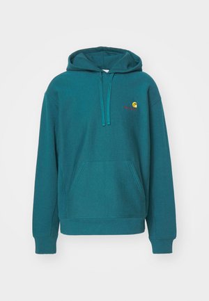 Carhartt WIP HOODED AMERICAN SCRIPT  - Kapuutsiga pusa - malachite