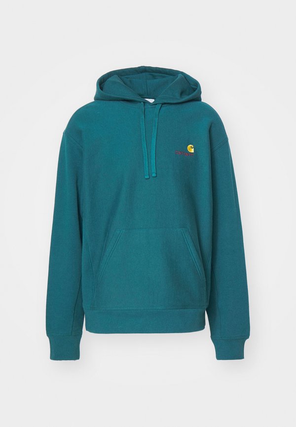 HOODED AMERICAN SCRIPT  - Hoodie - malachite3