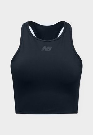 New Balance, FAST DAYS FITTED CROP GRAPHIC TANK WOMENS - Haut - black