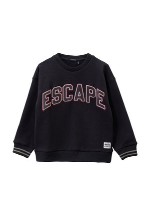 EMBROIDERED MESSAGE - Sweater - black