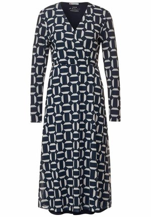 Street One MESH PRINT - Robe de jour - blau