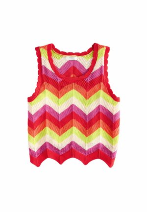 REGULAR FIT - ZIGZAG  - Džemperis - orange white