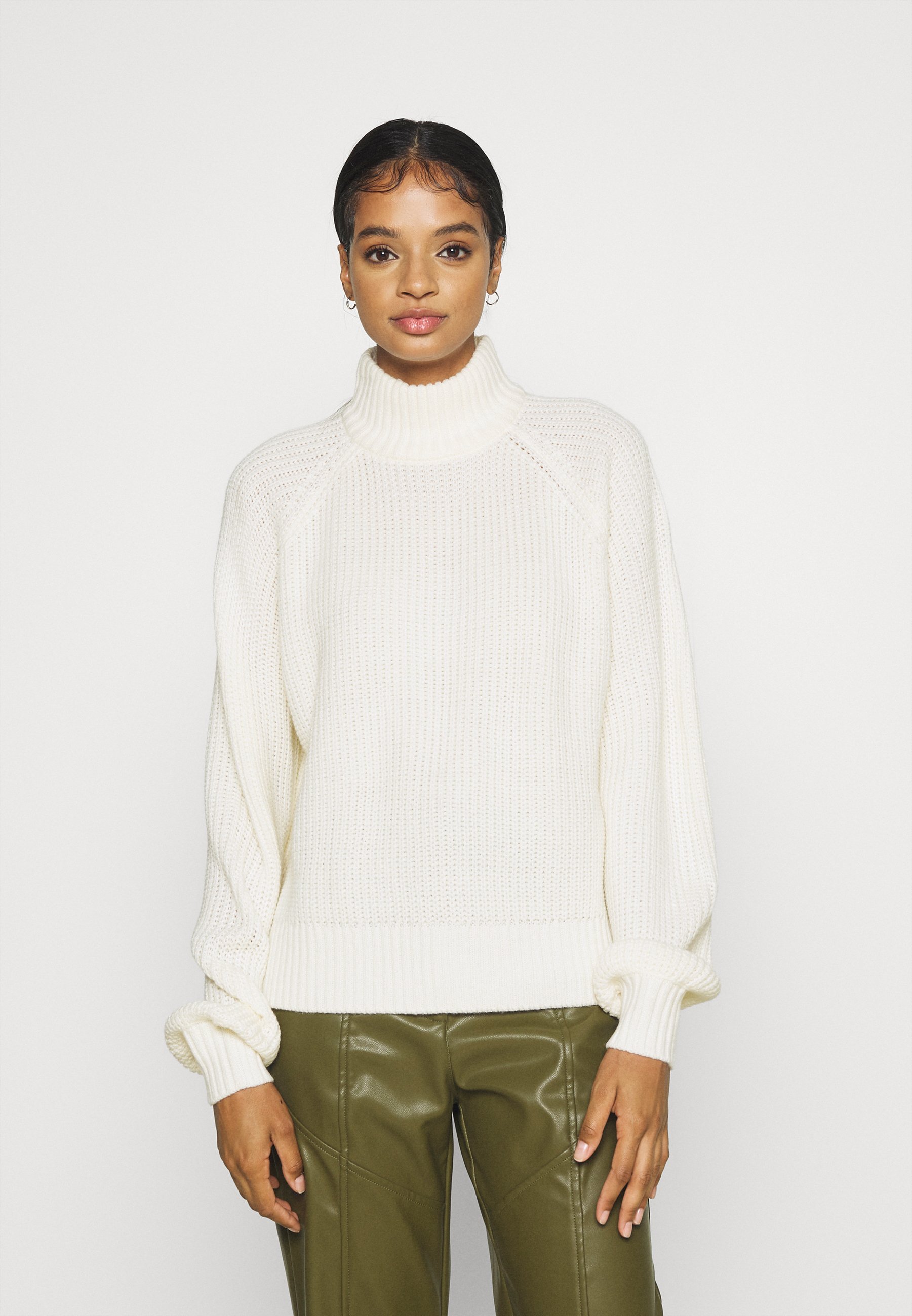 Noisy May NMTIMMY HIGHNECK NOOS - Jumper - sugar swizzle/white - Zalando.de