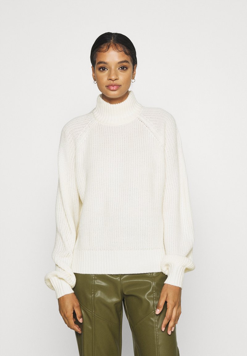 Noisy May - Maglione donna con collo alto Timmy Beige