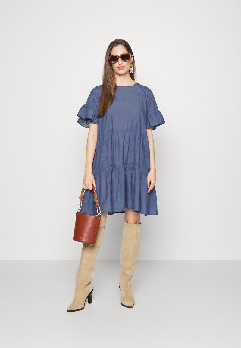 Damen Freizeitkleider | 2nd Day LORETTA Freizeitkleid moonlight blue/blau - JD86479 Damen Freizeitkleider | 2nd Day LORETTA Freizeitkleid moonlight blue/blau - JD86479
