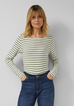 T-shirt à manches longues - olivgrün