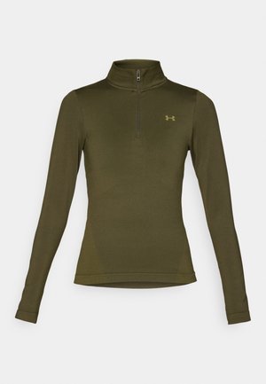 Under Armour VANISH SEAMLESS 1/4 ZIP - Long sleeved top - expedition green/canteen green