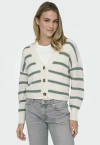 ONLY CAROLNICE STRIPE NOOS - Chaqueta de punto - jet stream