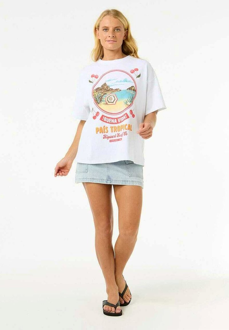 Rip Curl T-shirt print crème