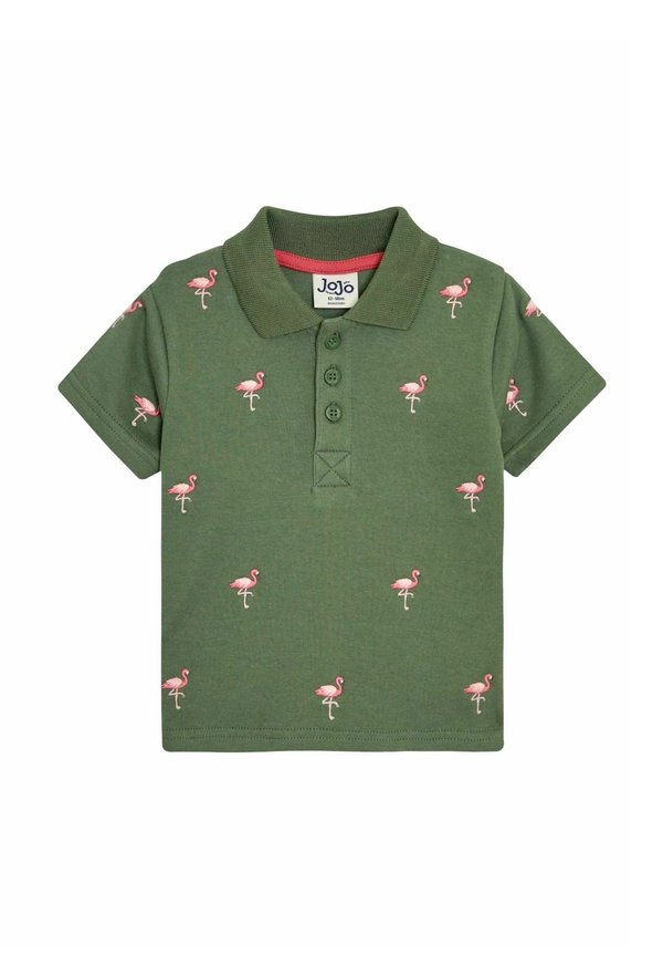 REGULAR FIT - EMBROIDERED - T-Shirt print - khaki flamingo