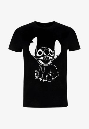 Disney, DISNEY LILO & STITCH NEGATIVE STITCH UNISEX - T-shirt z nadrukiem