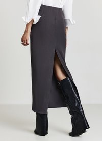 Calliope VITA ALTA - Gonna a tubino - grigio fumo melange