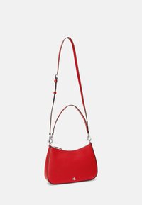 Lauren Ralph Lauren CROSSHATCH LEATHER MEDIUM DANNI BAG - Ručna torba - festive red