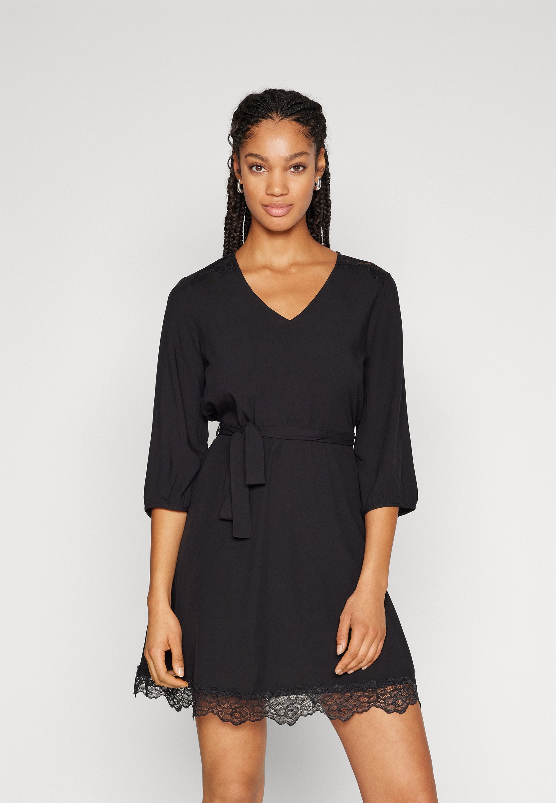 Vero Moda VMRUSK LACE SHORT DRESS - Cocktail dress / Party dress - black -  Zalando.co.uk