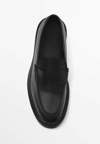 Massimo Dutti PENNY LOAFERS - Slip-ons - black