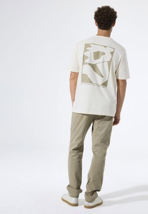 T-shirt imprimé - antique white