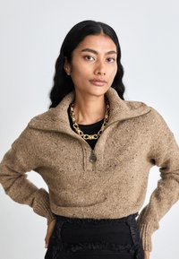 Barbour LAVENSDALE HALF ZIP JUMPER - Trui - honey