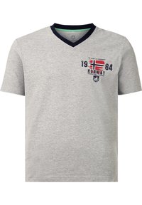 Jan Vanderstorm KURZER EDIN SET - Nachtwäsche Set - grau melange