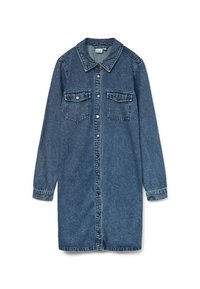 VMJENNIE SHORT DRESS - Marškininė suknelė - medium blue denim